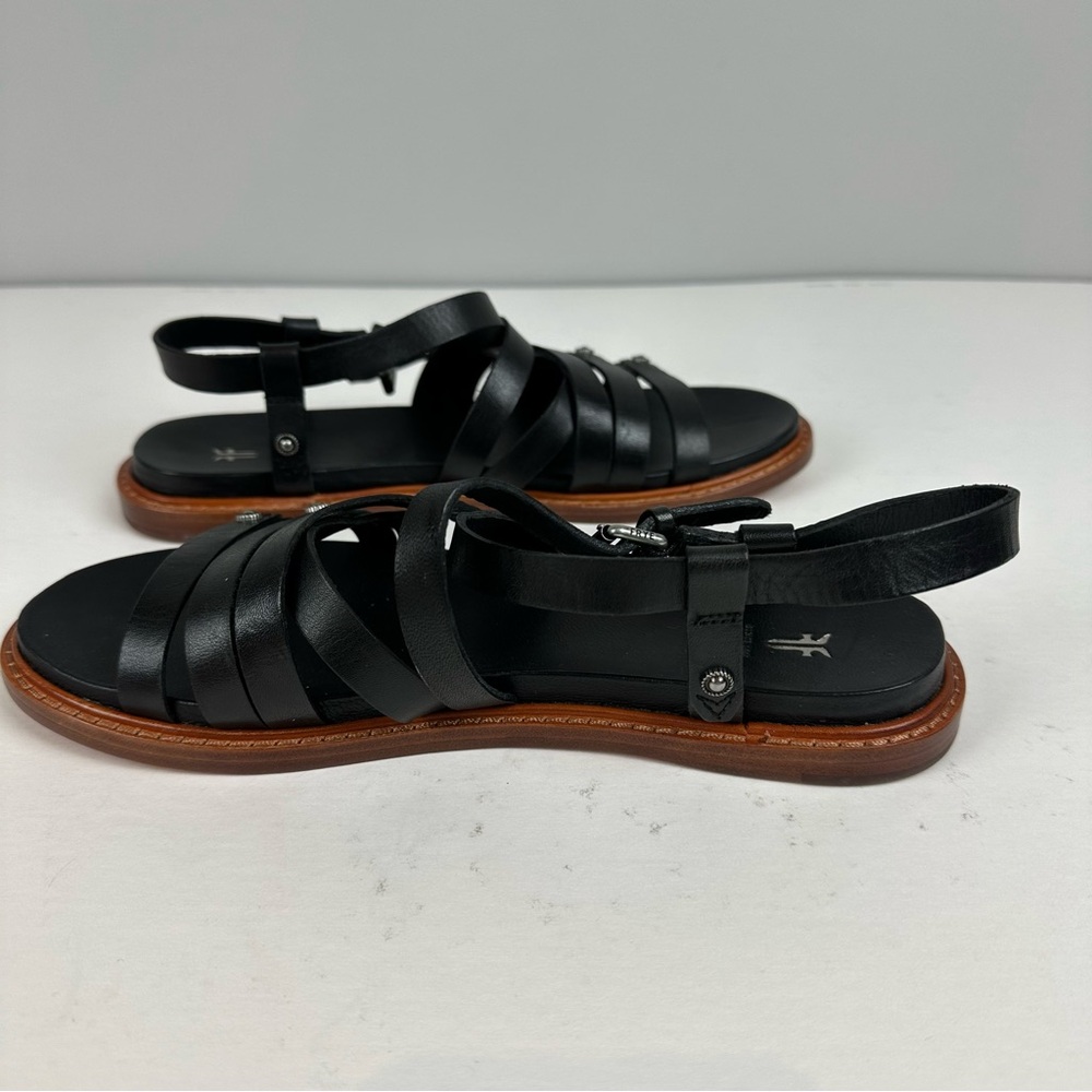 Frye Black and Brown Women's Sandals - Picture 6 of 10